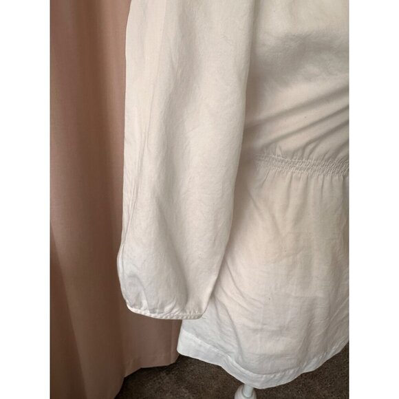 Ann Taylor white with silver sequin detail blouse size 6 - Picture 3 of 6